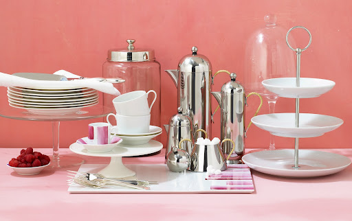 Use dessert stands to elevate dinner plates for a different style and look for your buffet table. Use dessert stands to elevate dinner plates for a different style and look for your buffet table.