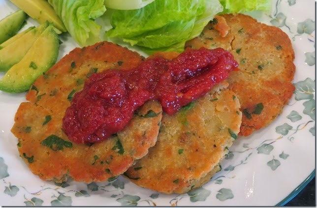 Red Lentil Patties with Spicy Tomato Jam