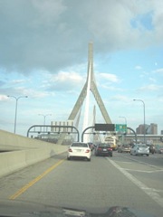 8.8.11 VT trip..zakim bridge heading into Boston 8.8.11 VT trip..zakim bridge heading into Boston