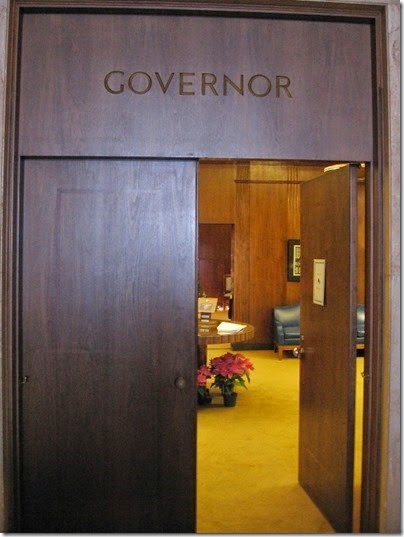 IMG_4855 Governor's Ceremonial Office Entrance at the Oregon State Capitol in Salem, Oregon on December 22, 2006