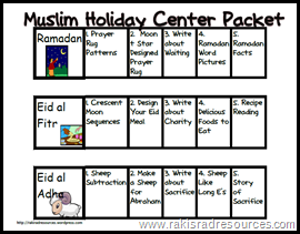 Muslim Holiday Packet - To Explain Ramadan and Eid to Kids