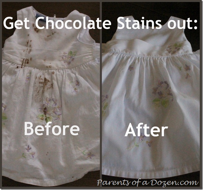 Get Chocolate Stains out