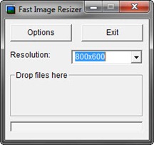 Tampilan aplikasi Fast Image Resizer