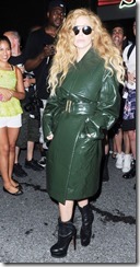 51187341 Singer Lady Gaga steps out in a green raincoat in New York City, New York on August 22, 2013. FameFlynet, Inc - Beverly Hills, CA, USA - +1 (818) 307-4813