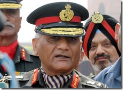 Indian Army Chief General V K Singh