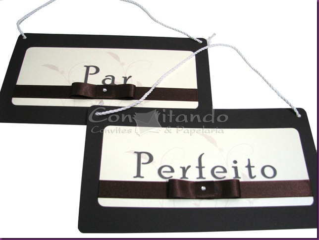 Placas para Cadeiras dos noivos, Par Perfeito, Identifica&ccedil;&atilde;o Cadeira dos noivos, Papelaria Personalizada, Rec&eacute;m Casados
