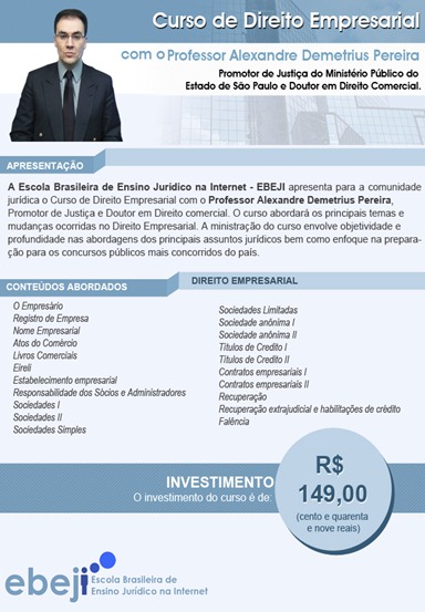 Curso de Direito Empresarial - Prof. Alexandre Demetrius Pereira Curso de Direito Empresarial - Prof. Alexandre Demetrius Pereira