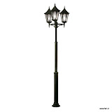 Die-cast aluminium lighting featuring IP44 protection and tough polyester textured finish. The hexagonal lanterns have polycarbonate glazing and a removable top.