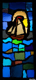 The ship is an ancient symbol of the church; the universal fellowship of Jesus-believers. StainedWindows-1032.jpg