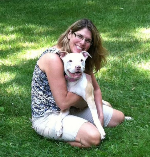 When Sassy came to Rescue-a-bull at 8 yrs, she did not know much about the world but was willing to learn and love.  Sassy's life is now full of cuddling and play dates. Beth and Sassy are so thankful to have found each other!