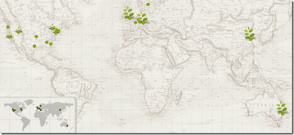 Ancestry.com Worldwide Project Map 2011