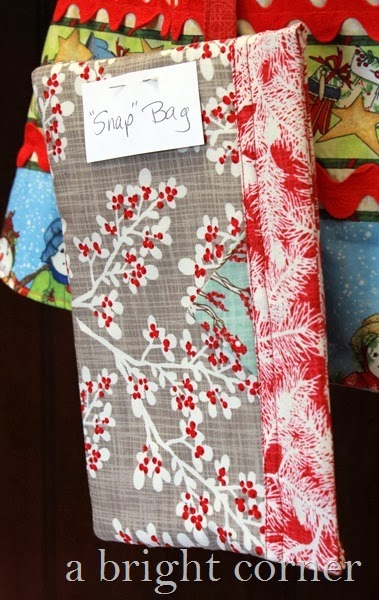 Fabric Mill: Gift idea: snap bags!