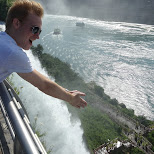 taking a dive of the Niagara Falls in Niagara Falls, New York, United States