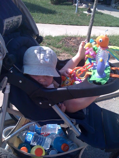 Luke on his 4th day of delivering - a real trooper!