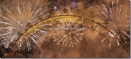 The fireworks heralded the start of an exciting year for the capital, which will host the Olympic games