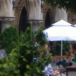 Jiv and the bagpiper square off.