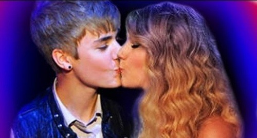 El beso de Justin Bieber y Taylor Swift