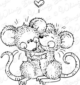 teeny mouse hugs rubber