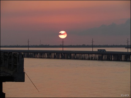 sunset view from old bahia honda bridge