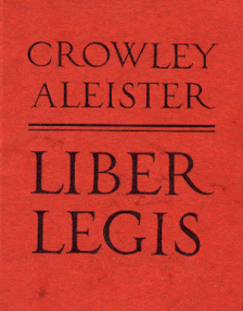 Cover of Aleister Crowley's Book Liber Al Vel Legis Dutch Translation