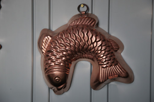 Martha uses her fish-shaped molds for her famous salmon mousse!  BTW - The recipe is in her very first book, Entertaining.