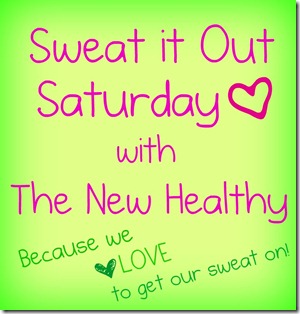 sweat it out saturday button