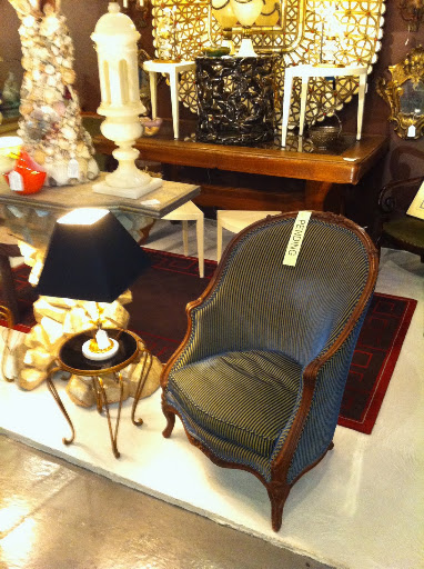A vintage chair with a classic upholstery.