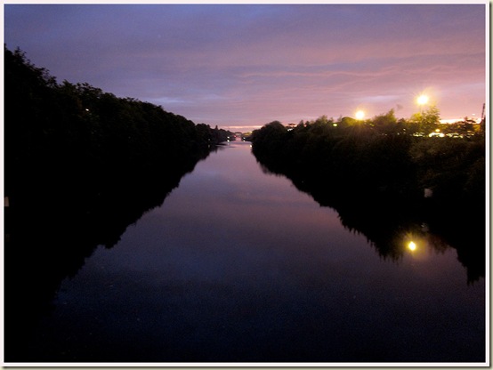 Manchester Ship Canal at dusk