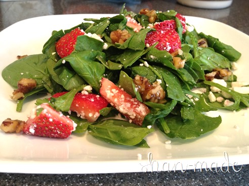 Strawberry Maple-Walnut Salad