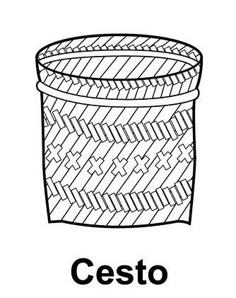 COLOREA DIBUJOS DE CESTOS