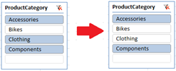 Hold CTRL and then selecting Clothing