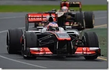 Button precede Grosjean nel gran premio d'Australia 2013