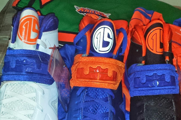 Amare Stoudemire Wears 1 of his 3 Soldier VII New York Knicks PEs