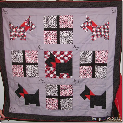 Fran Scottie Dog quilt