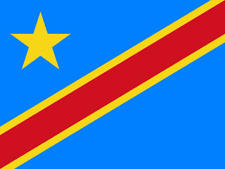Le drapeau de la RD Congo, dévoilé le 20 février 2006. C'est le 5e du pays depuis l'indépendance. Histoire dans wikipedia: http://bit.ly/eOuM4I.