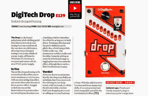 Guitarist magazine review the DigiTech Drop | From UK distributor