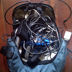 gear, batteries and cords