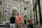 With Frank outside the Duomo, Florence