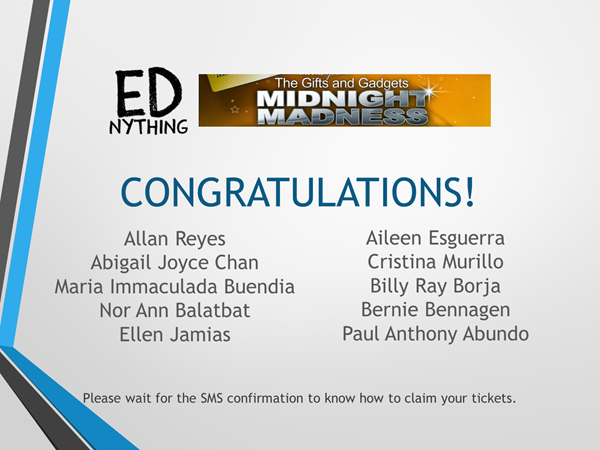 EDnything_Gifts&Gadgets Midnight Madness Winners