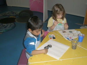 We made arts and crafts projects!!