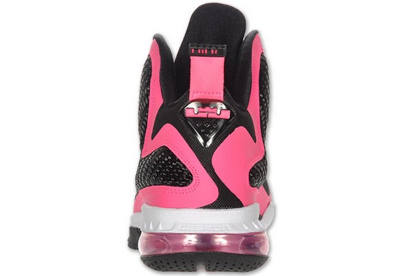 Nike Lebron 9 GS Laser Pink  Metallic Silver 8211 Black