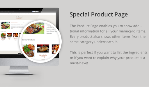 special product page