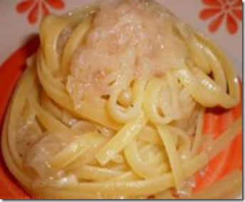 Spaghetti con cipolle di tropea 