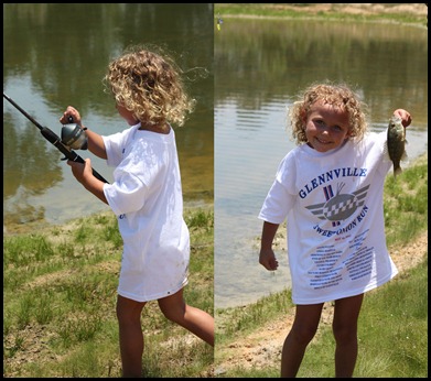 Becky fishing