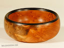 Tasmanian Rose Myrtle & resin, 9in. diam.