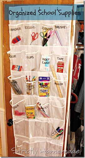 Organized School Supplies