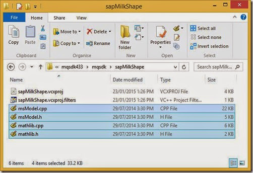 Copy the msViewer files into the project folder Copy the msViewer files into the project folder