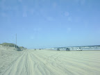 Cycle NC 2011 - No bikes on the beach today, just cars