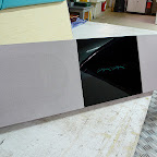 Squeezebox Classic inside a custom made on-wall active speaker Squeezebox Classic inside a custom made on-wall active speaker