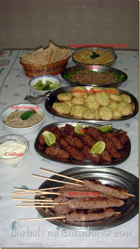 Noite Árabe culinária